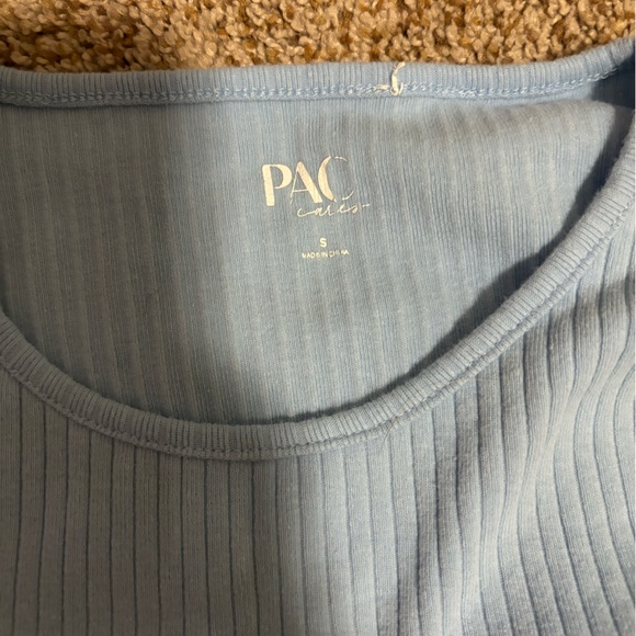 Blue Pac-Sun Cut out Heart Cropped T! - Picture 2 of 2